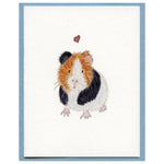 Calico Guinea Pig Love Blank Card