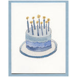 Wave Birthday Cake Blank Card