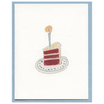 Three Tier slice of Red Velvet Cake Blank Card