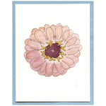 Blush Zinnia Blank Card