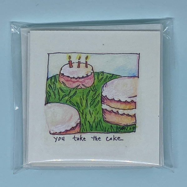 You Take The Cake Mini Card 5 Pack