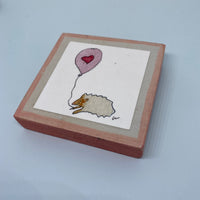 Hedgehog & Love Balloon Tiny Print