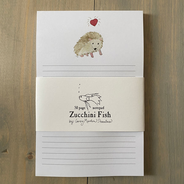 Hedgehog Love Notepad