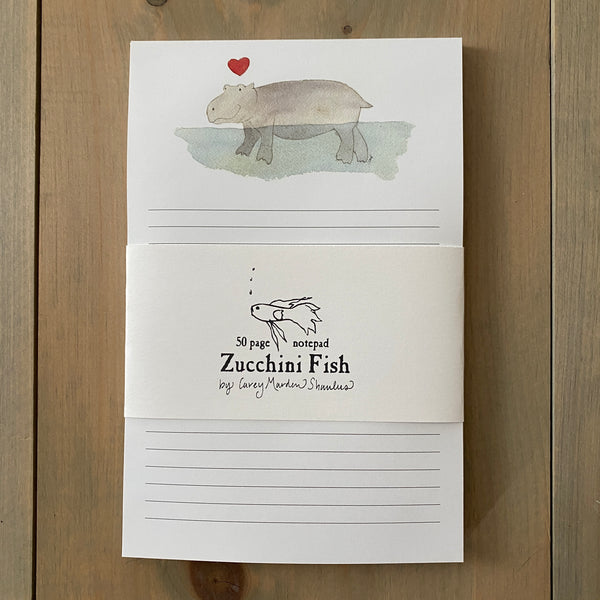 Hippo Love Notepad