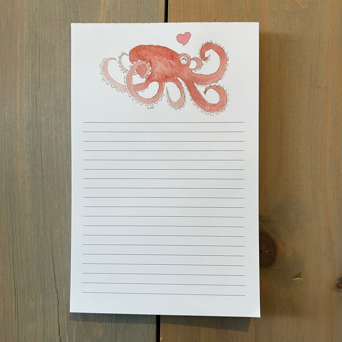 Octopus Love Notepad – Zucchini Fish