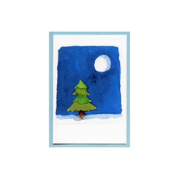 Tree and Moon Enclosure Card