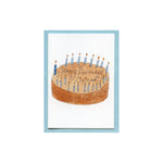 Happy Birthday My Friend Blue Candles Enclosure Card