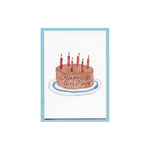 Happy Birthday Chocolate Cake Enclosure Card