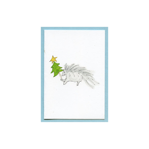 Christmas Porcupine Enclosure Card