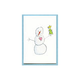 Love Snowman Tree Enclosure Card