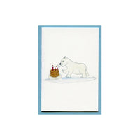 Polar Bear Birthday Enclosure Card