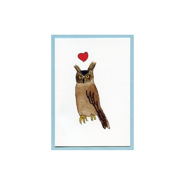 Great-horned Owl Love Enclosure Card