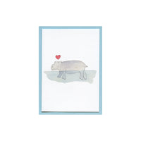 Hippo Love Enclosure Card