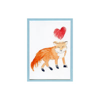 Fox Love Enclosure Card