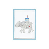 Hippo Birthday Enclosure Card