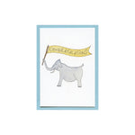 Congratulations Elephant Enclosure Card