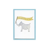 Congratulations Elephant Enclosure Card