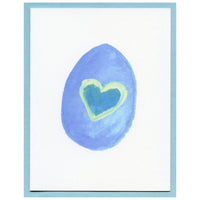 Blue Heart Egg