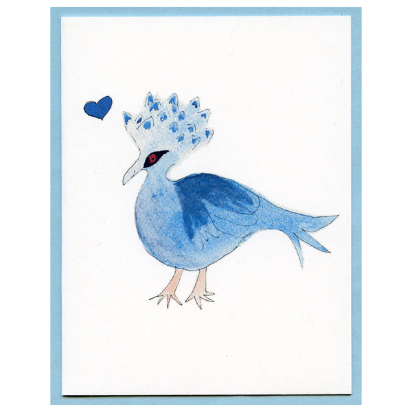 Blue Crowned Pigeon Love